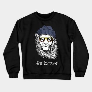 Brave Man Lion Crewneck Sweatshirt